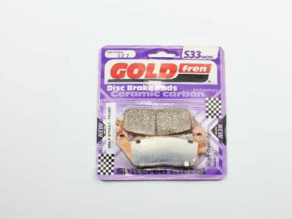 Brake Pads Racing Ceramic Carbon Goldfren S33-022  (EBC FA142)