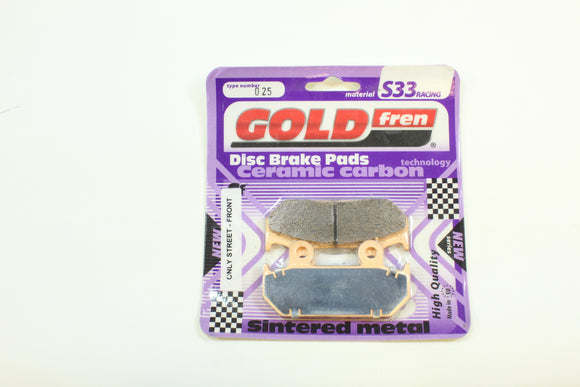 Brake Pads Racing Ceramic Carbon Goldfren S33-025  (EBC FA121 FA203)