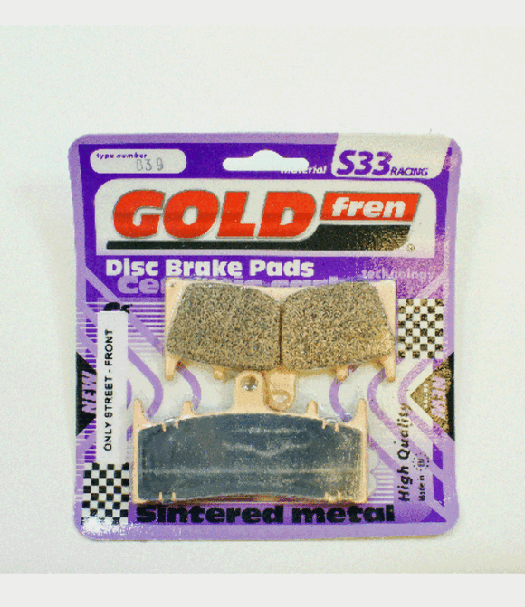 Brake Pads Racing Ceramic Carbon Goldfren S33-039  (EBC FA188)