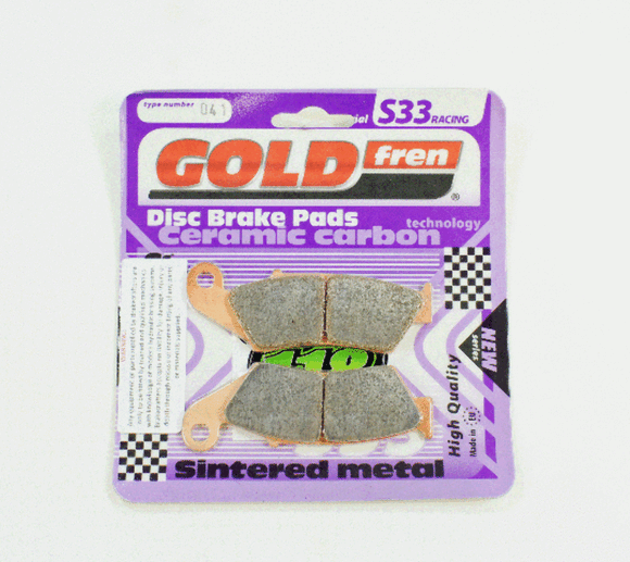Brake Pads Racing Ceramic Carbon Goldfren S33-041  (EBC FA185)