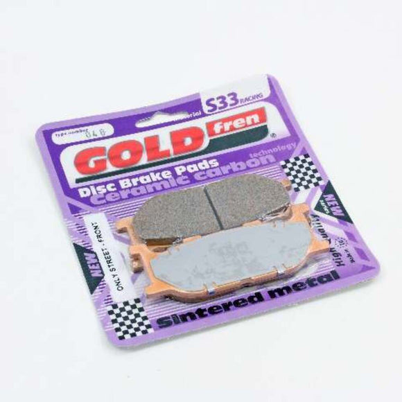 Brake Pads Racing Ceramic Carbon Goldfren S33-048  (EBC FA179)