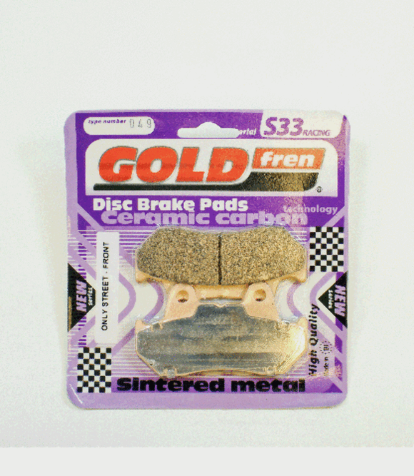 Brake Pads Racing Ceramic Carbon Goldfren S33-049  (EBC FA69/2)