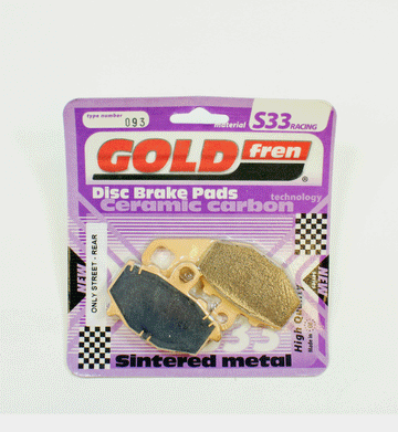 Brake Pads Racing Ceramic Carbon Goldfren S33-093  (EBC FA192) - 0