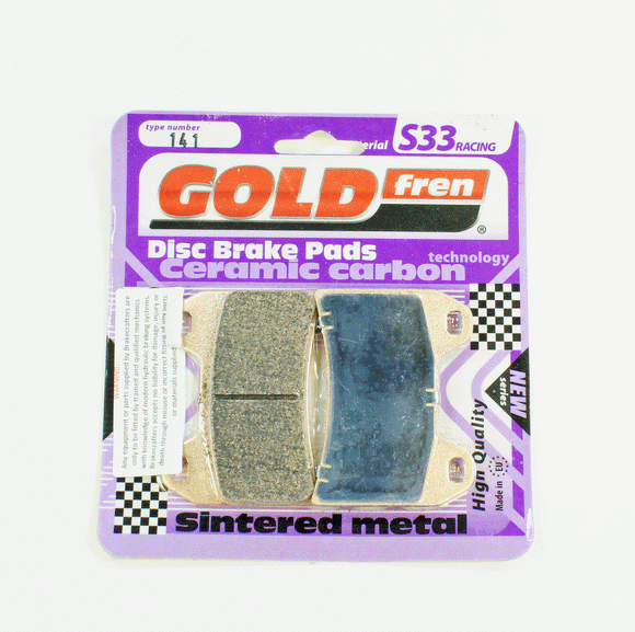 Brake Pads Racing Ceramic Carbon Goldfren S33-141  (EBC FA244HH)