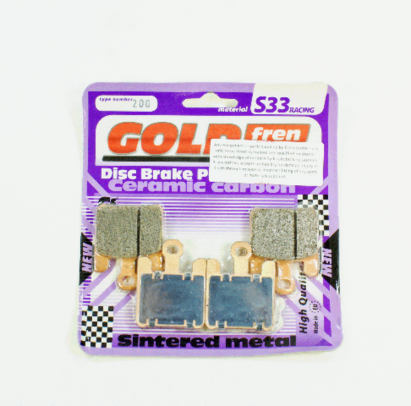 Brake Pads Racing Ceramic Carbon Goldfren S33-200  (EBC FA369/4HH)