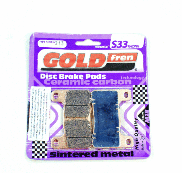 Brake Pads Racing Ceramic Carbon Goldfren S33-213  (EBC FA379)