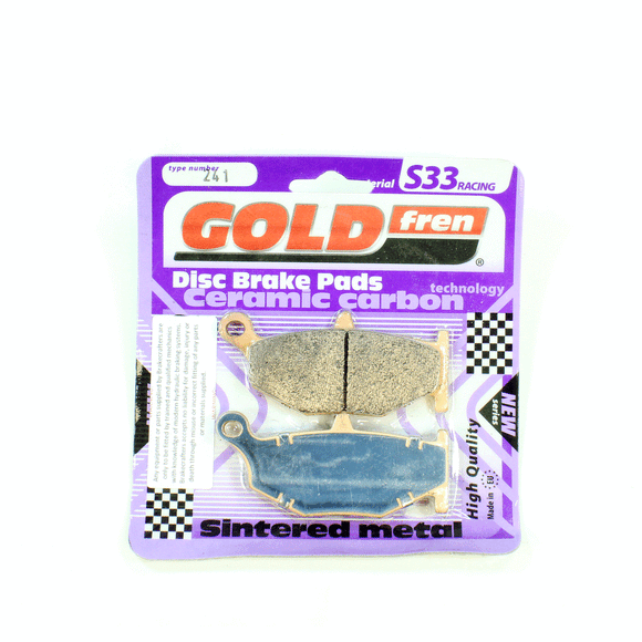 Brake Pads Racing Ceramic Carbon Goldfren S33-241  (EBC FA419V)