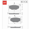 Brake Pads Racing Ceramic Carbon Goldfren S33-241  (EBC FA419V)-2