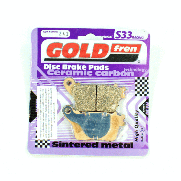 Brake Pads Racing Ceramic Carbon Goldfren S33-242  (EBC FA436)