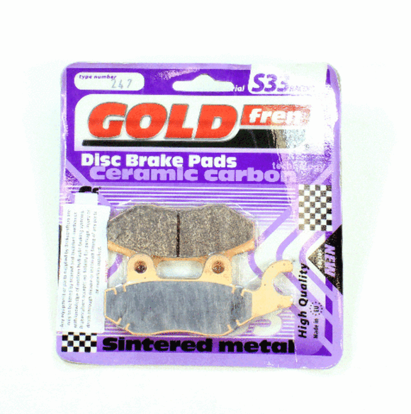 Brake Pads Racing Ceramic Carbon Goldfren S33-247  (EBC FA214/2)