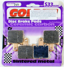 Brake Pads Racing Ceramic Carbon Goldfren S33-249  (EBC FA417/4HH) for select Kawasaki models-1