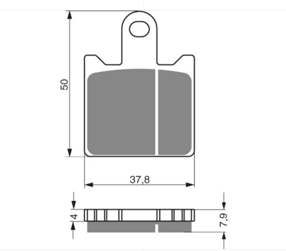 Brake Pads Racing Ceramic Carbon Goldfren S33-249  (EBC FA417/4HH) for select Kawasaki models