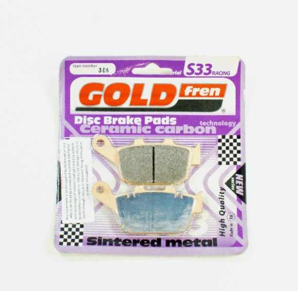 Brake Pads Racing Ceramic Carbon Goldfren S33-306  (EBC FA496HH)