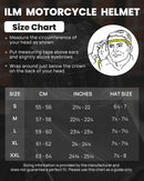 ILM Motorcycle Full Face Helmet 861C: The Night Orange - Lightweight, Carbon Fiber, Dual Visor - DOT Certified-7