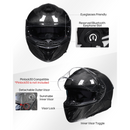 ILM Motorcycle Full Face Helmet 861C: Carbon Black - Lightweight, Carbon Fiber, Dual Visor - DOT Certified-8