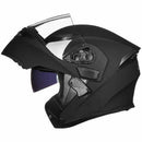 ILM Motorcycle Dual Visor Flip-Up Modular Full Face Helmet-2