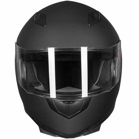 ILM Full Face Motorcycle Street Bike Helmet with Neck Scarf + 2 Visors JK313