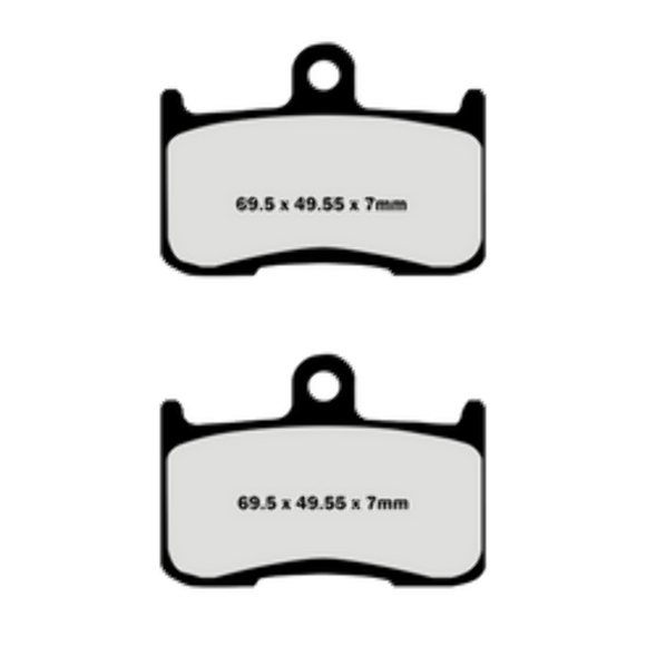 Lyndall Brakes 7175 Z Plus Brake Pads (EBC FA347)