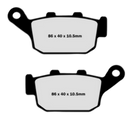 Lyndall Brakes 7203 Gold+ Brake Pads Rear (EBC equivalent FA140)-1
