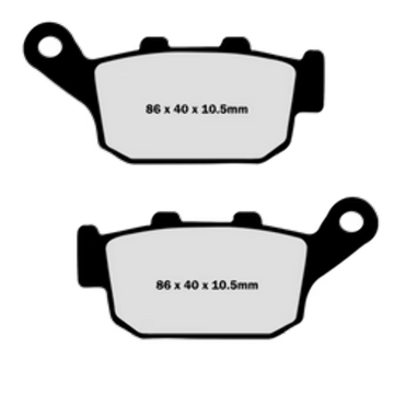 Lyndall Brakes 7203 Z+ Brake Pads Rear (EBC FA140)