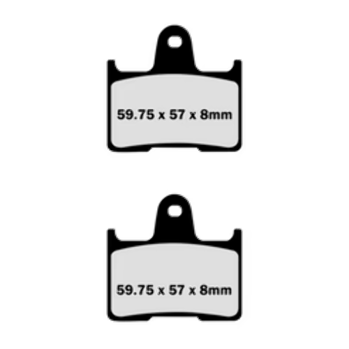 Lyndall Brakes 7235 Z+ Brake Pads Rear Honda Harley Kawasaki (EBC FA254)