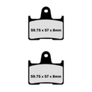 Lyndall Brakes 7235 Z+ Brake Pads Rear Honda Harley Kawasaki (EBC FA254)-2