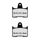 Lyndall Brakes 7235 Z+ Brake Pads Rear Honda Harley Kawasaki (EBC FA254)-2