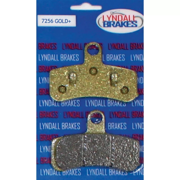 Lyndall Brakes Gold Plus Racing Brake Pads Front 7256-G Harley Davidson