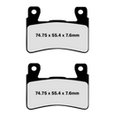 Lyndall Racing X-Treme Brake Pads 8181-X Rear Harley Davidson (EBC FA296)-2