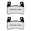 Lyndall Racing X-Treme Brake Pads 8181-X Rear Harley Davidson (EBC FA296)-10