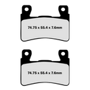 Lyndall Racing X-Treme Brake Pads 8181-X Rear Harley Davidson (EBC FA296)-6