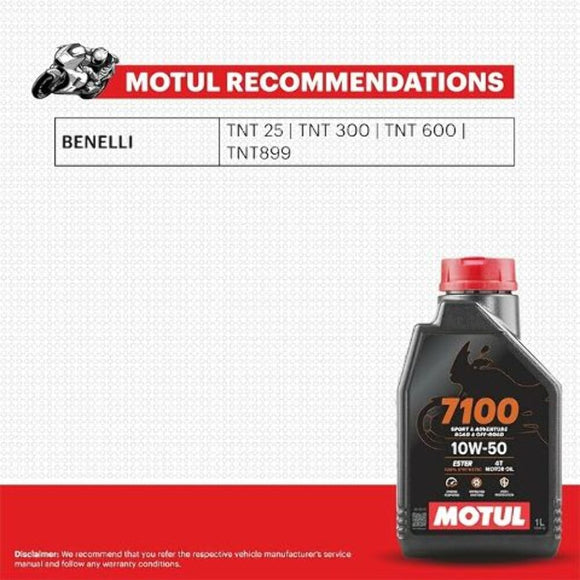 Motul 7100 10W50 100% Synthetic Motor Oil