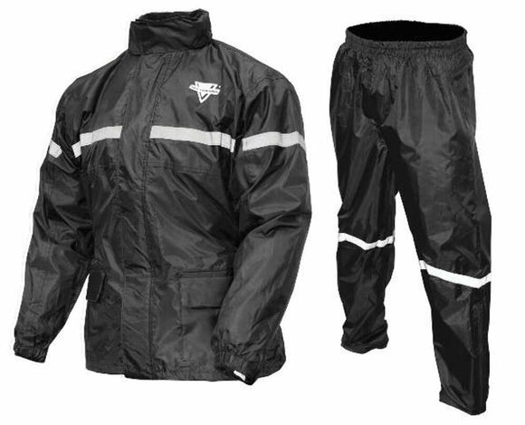 Nelson-Rigg Rain Suit Stormrider - Two Piece Jacket & Pants - Black - Waterproof