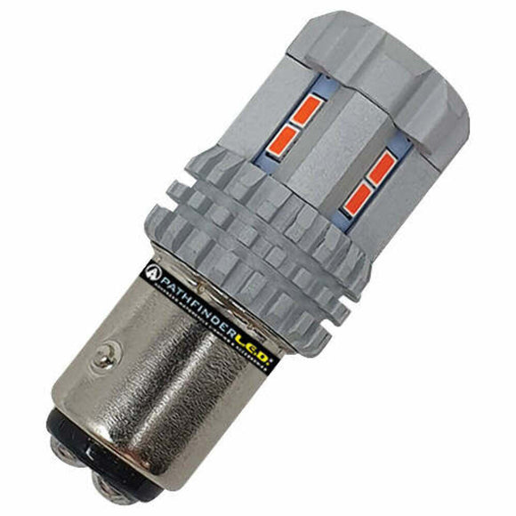Pathfinder 3157 Red LED Replacement Bulb - High Performance Motorcycle Tail And Brake Light Bulb