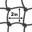 Powertye Cargo Net Adjustable - Black 15" x 15"-3