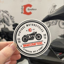 BrakeCrafters "Vintage Motorcycles" Sticker - 3" x 3"-2
