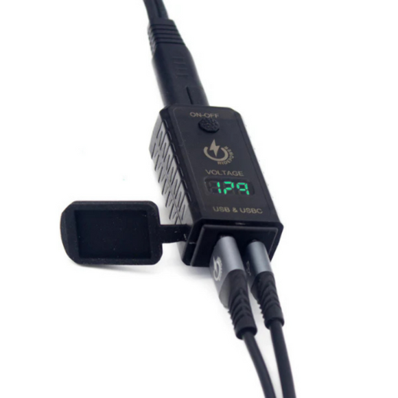 RidePower - SAE to Dual USB & USBC Adaptor