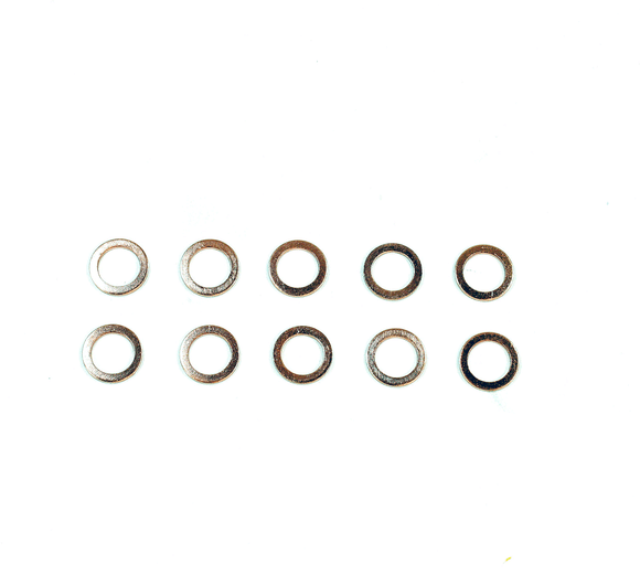 Copper Crush Washers-Honda Kawasaki Suzuki Yamaha Triumph Ducati BMW Pack of 10