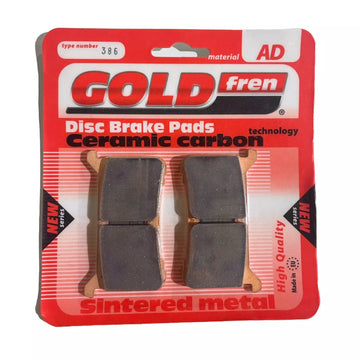 Goldfren Brake Pads AD-386: 1 Pair for select Honda CBR1000RR Ceramic Carbon