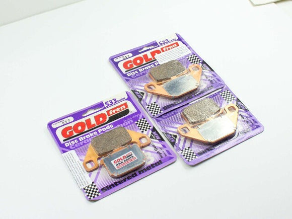 Brake Pad Set GoldFren S33-037 Racing for 96-99 Kawasaki Vulcan VN1500A-Front/Rear