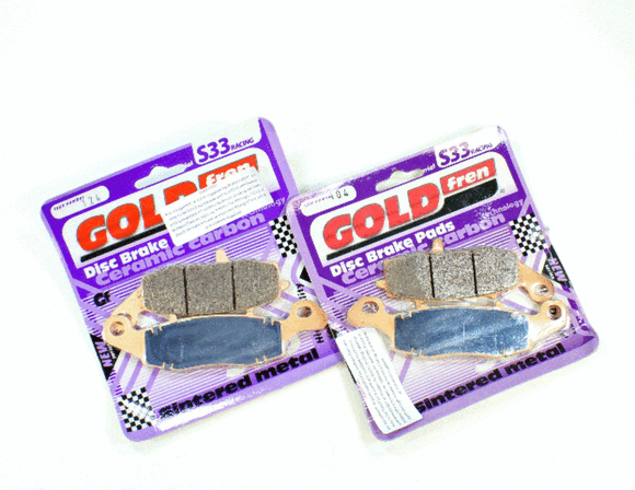Brake Pad Set Two Racing Pads GoldFren S33-104 + S33-124 EBC FA229/FA231V