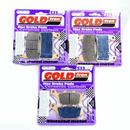 Brake Pad Set for 2 Front + 1 Rear GoldFren S33-134/S33-021 EBC FA296/FA174-1