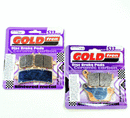 Brake Pad Set Racing Pads GoldFren 3 Pair F/R S33-258x2 S33-242 EBC FA447HH / FA436-1
