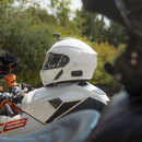 Sena Helmet Outrush R Flip-Up: Glossy White-3