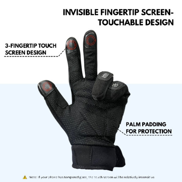 Journey Tech-Vent Max Men's Breathable Touchscreen Motorcycle/Bicycle Gloves