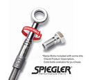 Spiegler Brake Lines:1 Rear for Kawasaki KLR650 2008-21 Alt No Loop At Cal-9