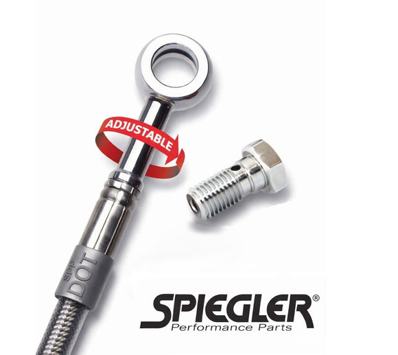 Spiegler Brake Lines:5 Front for Suzuki GS 1100 E 1980-1983 Orig Antidive