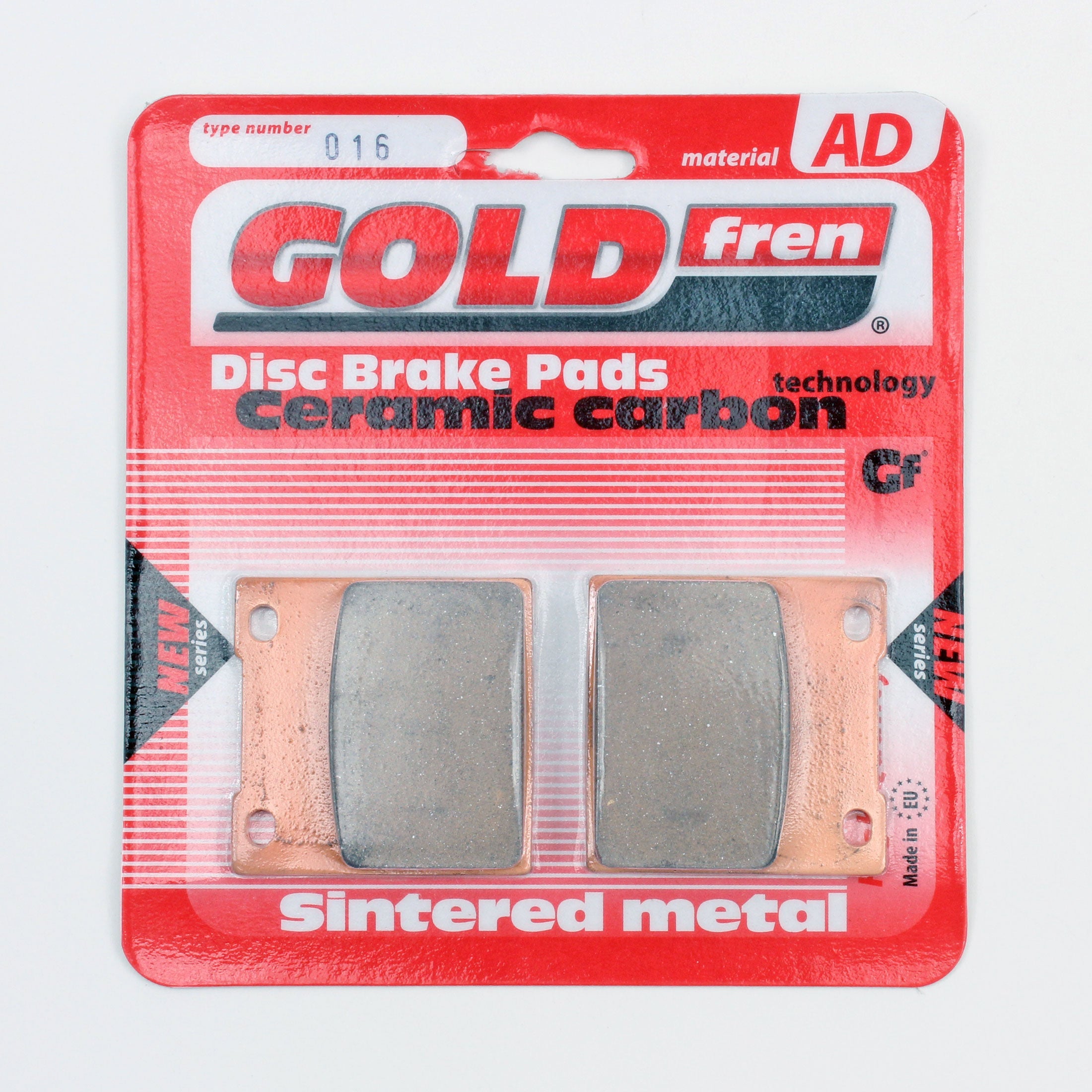 Gold Fren AD-016 Ceramic Brake Pads-1 Pair for Rear calipers - 0