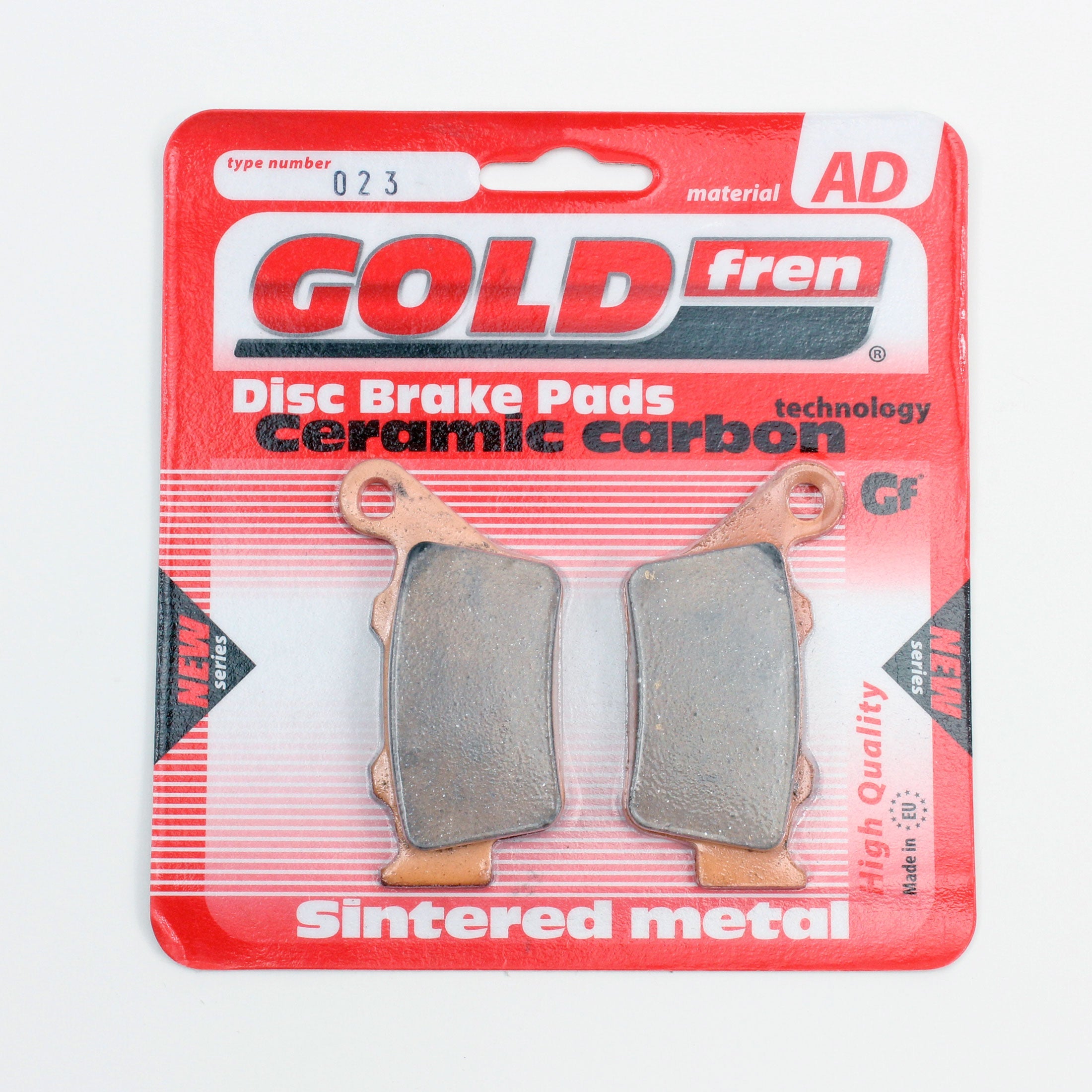 Gold Fren AD-023 Ceramic Brake Pads-1 Pair for Rear calipers - 0