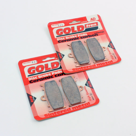 GoldFren Brake Pad Set AD Ceramic  for 2005 Kawasaki Vulcan 2000:VN2000D LTD-Front